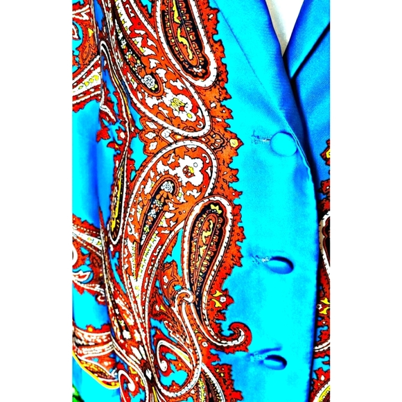 23. NWOT J.Crew Drapey button-up shirt in paisley print - Picture 2 of 8